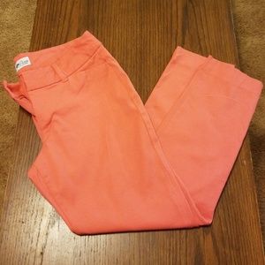 Old Navy Pixie Pants Jeans Size 8R Apple Guava